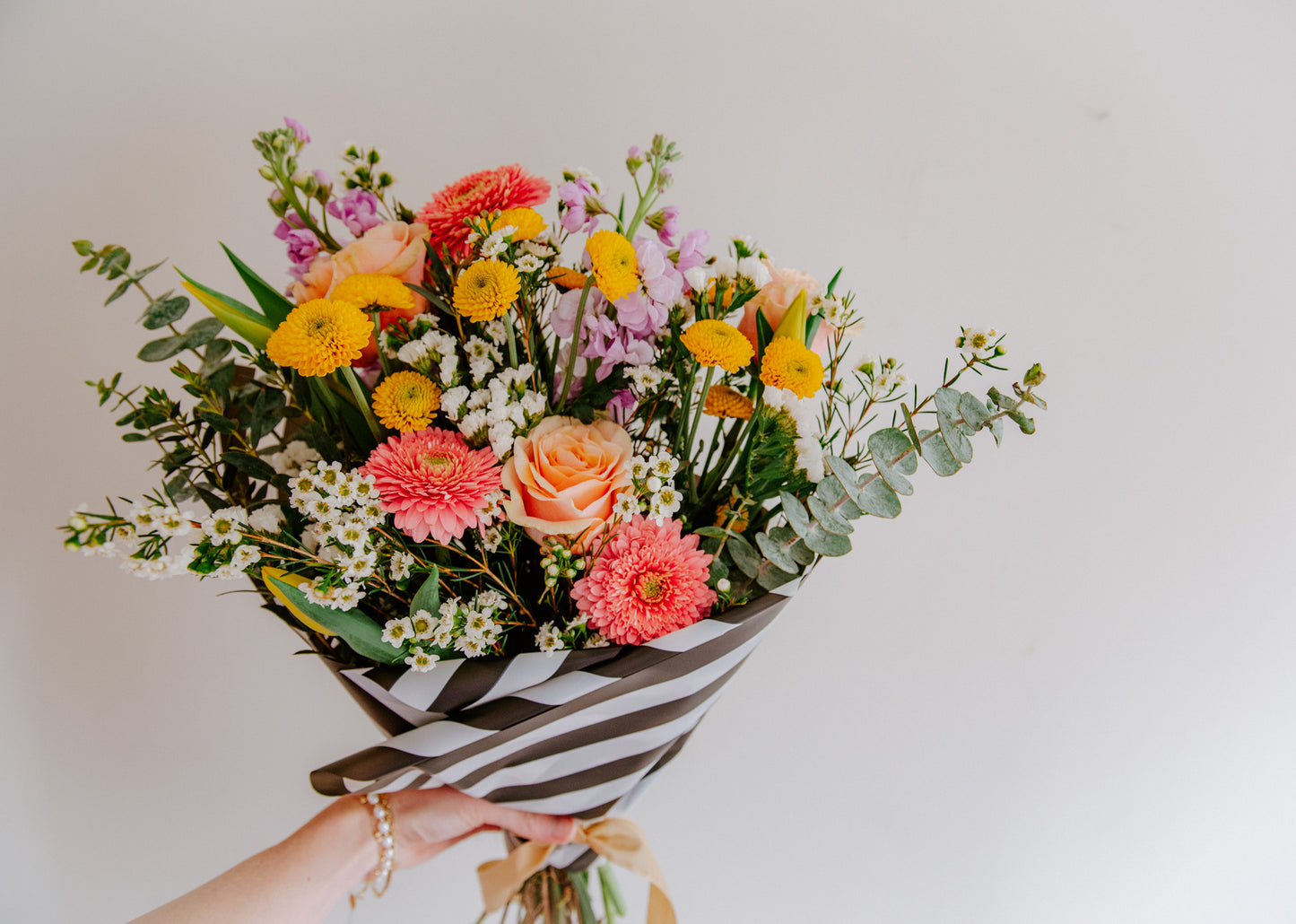 Sweet Spring Wrapped Bouquet