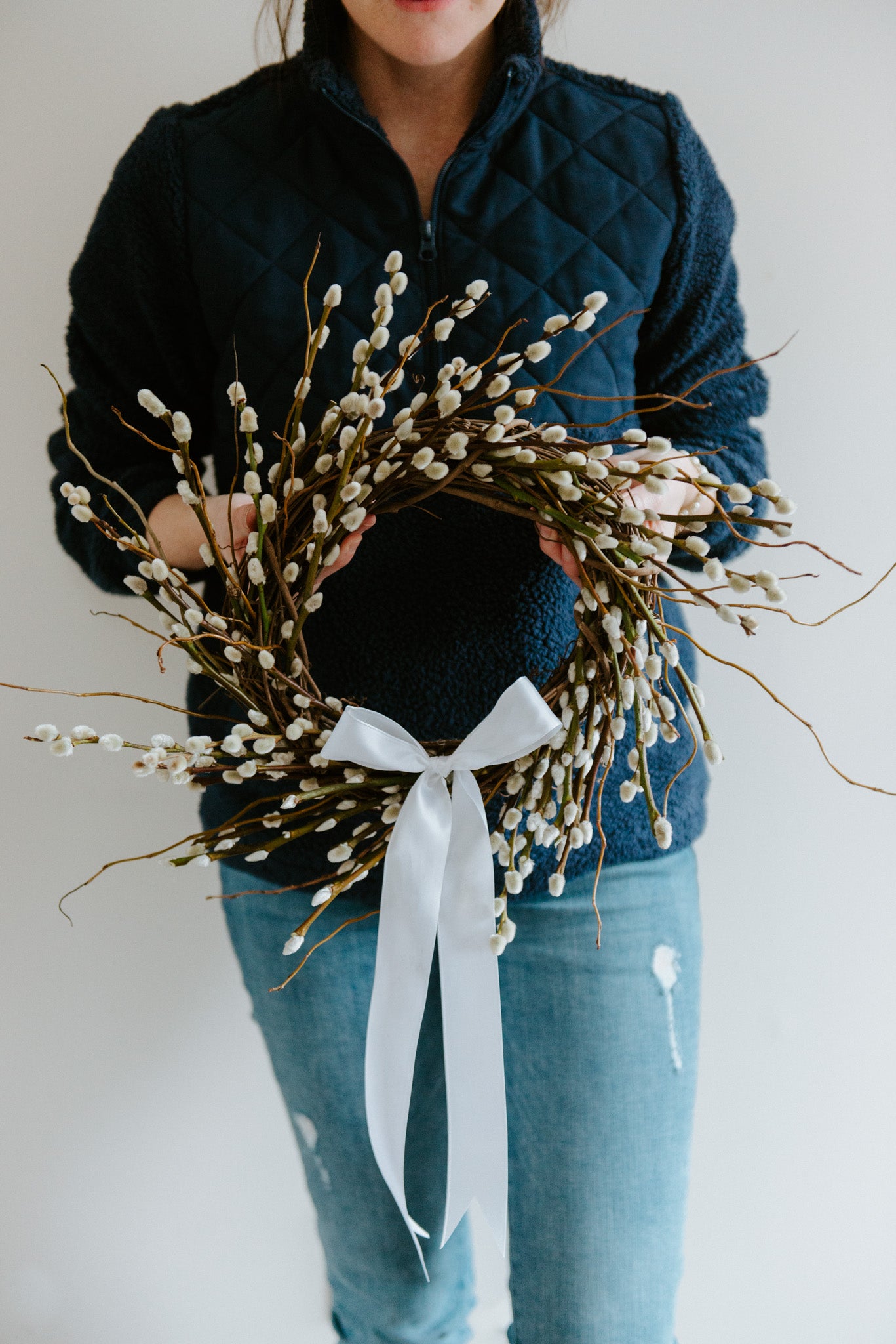 14" Pussy Willow Wreath